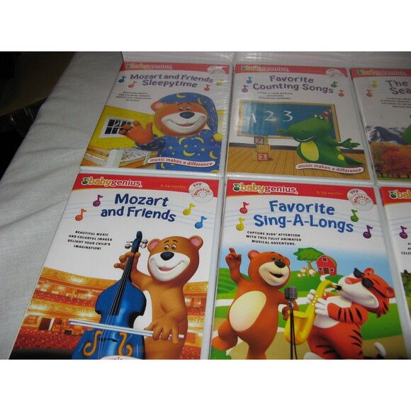 Baby Genius DVD Lot 7 DVD's San Diego Zoo - Underwater Adventures - Animals  NEW - Picture 2 of 4